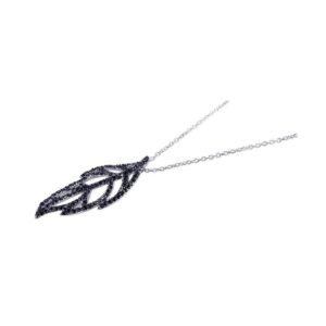 Black Leaf Necklace